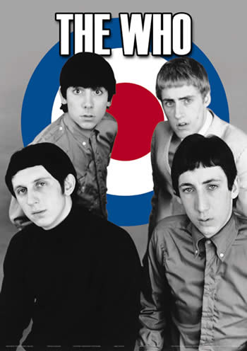 Una imagen del famoso grupo inglés The Who, con sus 4 componentes